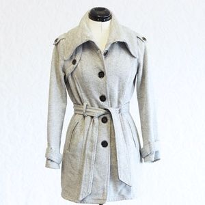 🥳 Closet Clear Out!! Single Breasted Oversized Collar Button Up Tie Belt Jacket